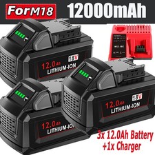 12Ah 18v For Milwaukee For M18 18V Extended Capacity Battery/Charger 48-11-1841