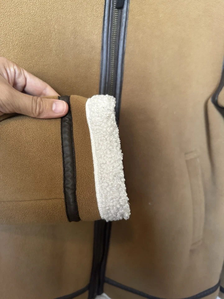 Chaqueta de motociclista/bombardero forrada de sherpa polar UNIQLO x JW Anderson - talla 13 Foto 3 de 4