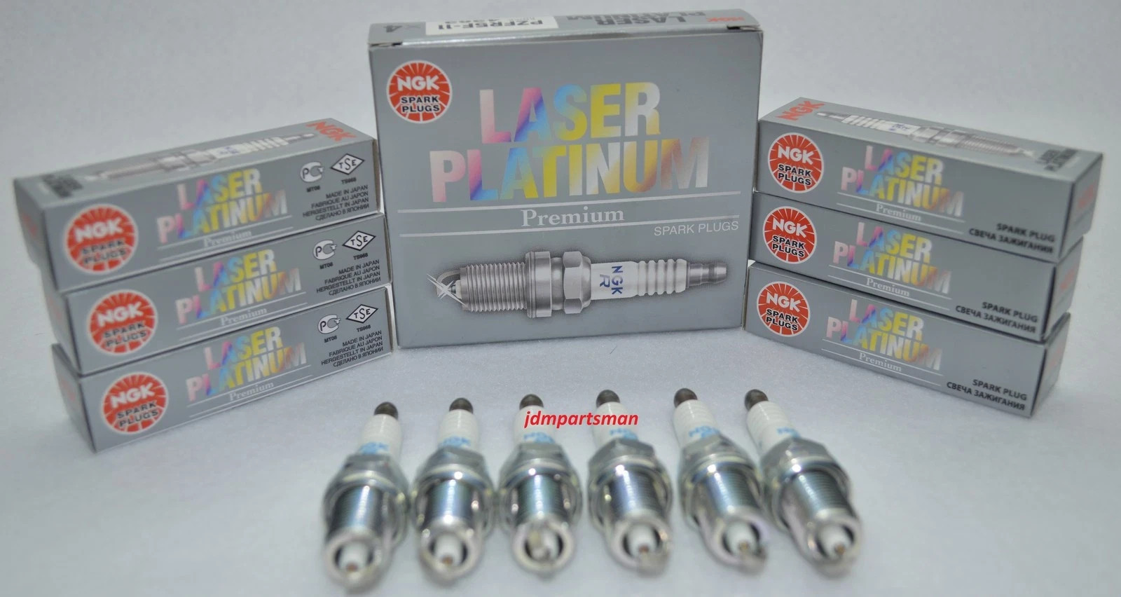 6-PIECES For VW VR6 2.8L V6 NGK SPARK PLUG LASER PLATINUM POWER PZFR5D117968 