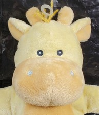 Russ Baby Vintage Giraffe Stuffed Animal Plush Toy Rattle Inside Sewn Eyes - EUC