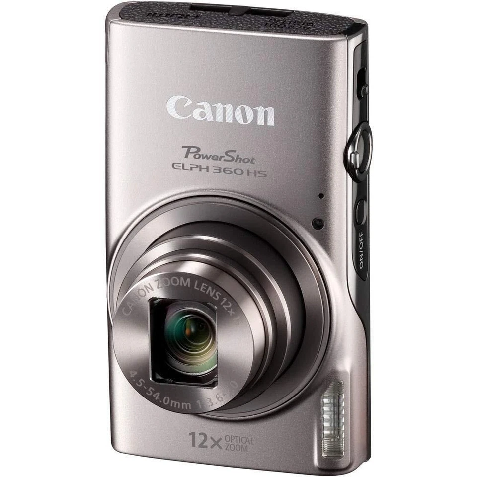 Canon PowerShot ELPH 360 HS/ IXUS 285 HS Digital Camera 12X Optical Zoom Silver - Image 3 of 4