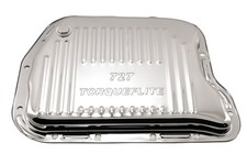Steel Transmission Pan Fits Mopar 727 Torqueflite Chrome Steel Transmission Pan Fits Mopar 727 Torqueflite Chrome