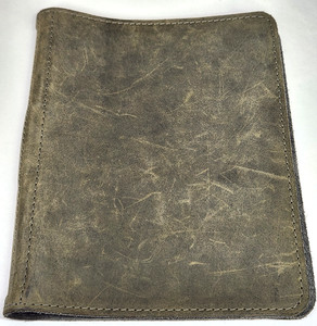 Roterfaden Germany A5 Green Leather Suede Cover Binder for 3 Stapled Notebooks