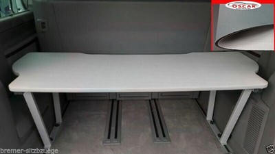 Multiflexboard für VW T5 T6 T6.1 Multivan Bettverlängerung Ablage Uni Grau