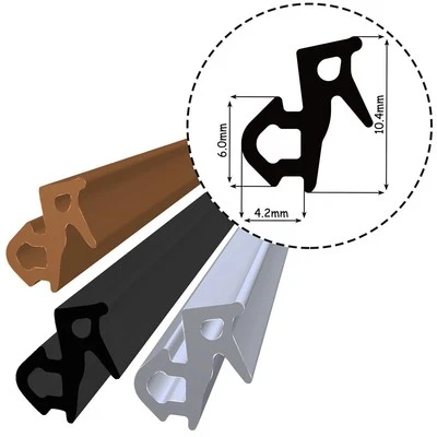 KYCT S-1126 Joint de fenêtre Joint de fenêtre EPDM Noir Gris Marron Caoutchouc Veka