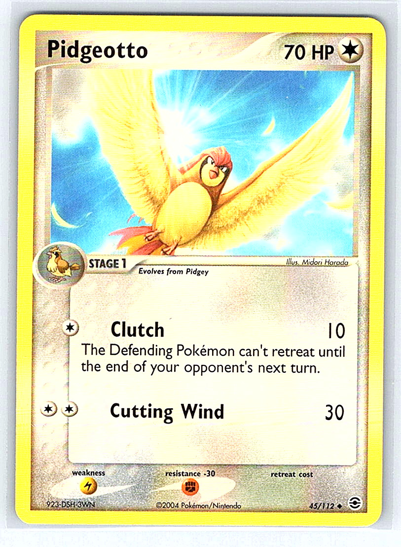 Pidgeotto 45/112 Fire Red & Leaf Green NM or LP Pokemon Card