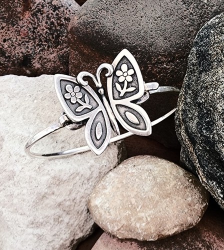 Retired James Avery Butterfly Hook On Bracelet Sterling Silver