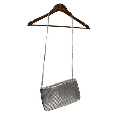 Whitting & Davis International Chain Mail Silver Purse Metal Mesh Vintage Bag