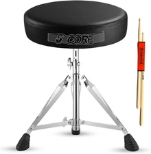 Drum Throne 3 Inch Thick Padded Comfortable Guitar Stool Double Braced Drummer C