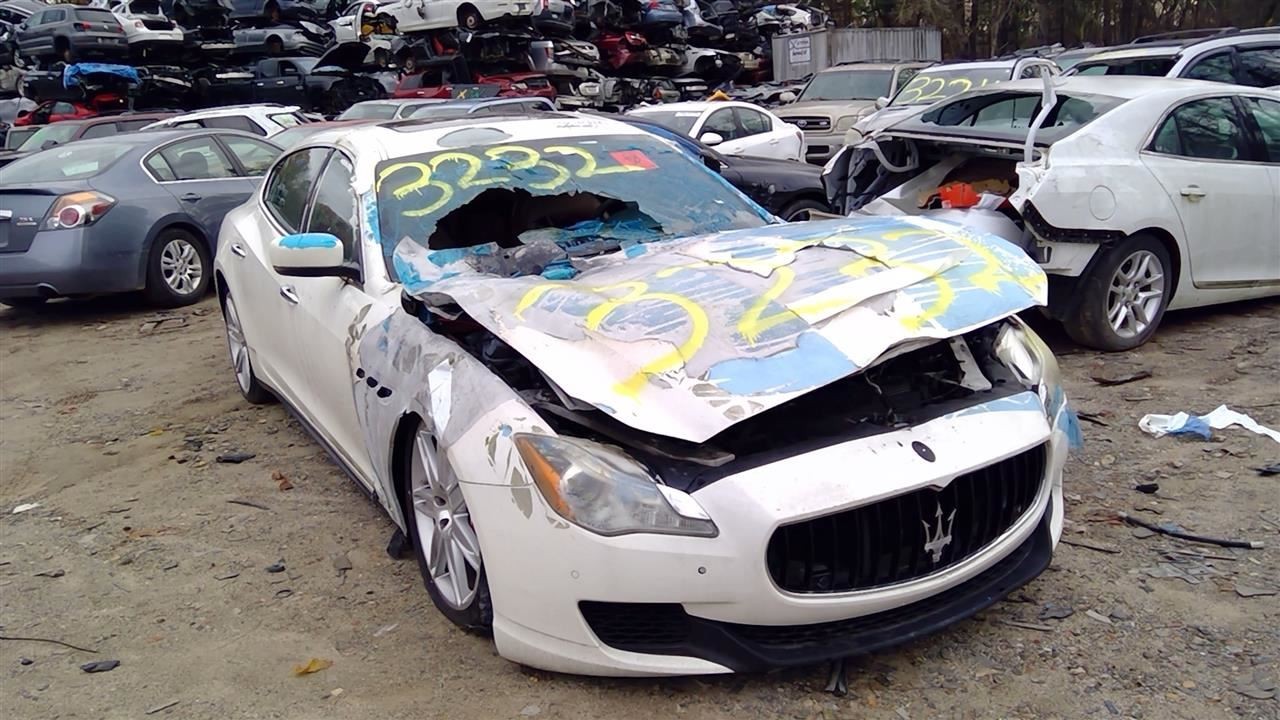 14-22 MASERATI QUATTROPORTE DRIVER LEFT FRONT DOOR COMPLETE WHITE OEM