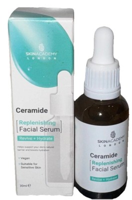 SKIN ACADEMY LONDON CERAMIDE REPLENISHING FACIAL SERUM REVIVE & Hydrate 30ml