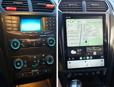12.1'' Qualcomm Car Radio Stereo GPS Carplay Android  For Ford Explorer 2011-2019