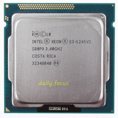   Xeon E3-1245 v2 3.4 GHz LGA1155 4 cores 8 threads SR0P9 CPU Processor 8 MB *kk