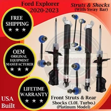 Motorcraft OEM Front Strut & Rear Shock W/ Sway Bar For 2020-2023 Ford Explorer