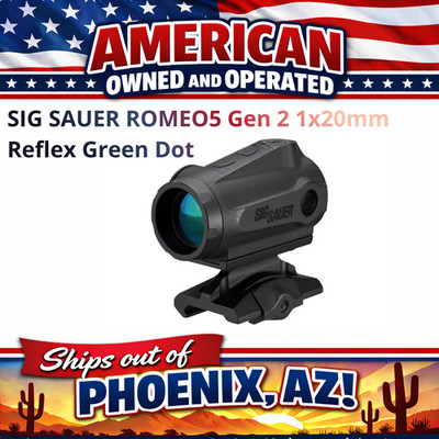 SIG SAUER ROMEO5 Gen 2 1x20mm Reflex Green Dot