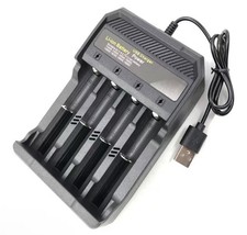 Charger Four-Slot USB Lithium Battery Smart Charger 16340 3.7v Battery Fou