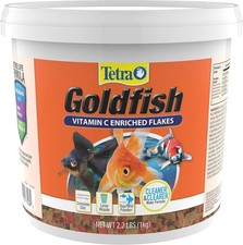 Goldfish Flakes Nutritionally Balanced Diet Vitamin C Enriched Flakes 2.2 lbs