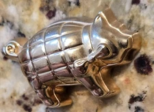 2½" Mini Copper Jell-O Cake Pan Mold Locker Fridge Magnet Pig Shapes Vintage