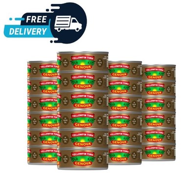 Genova Premium Yellowfin Tuna in Olive Oil 5 Ounce Cans Pack of 24