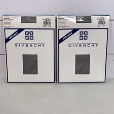 Vintage Givenchy Pantyhose Womens Size B Silver Fox Body Gleamers Shimmery 90s
