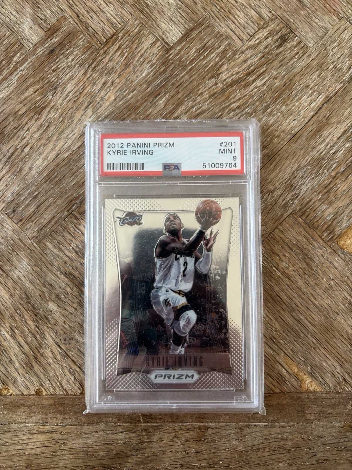 2012-13 Panini Prizm Kyrie Irving Rookie #201 PSA 9 Cavaliers NBA Basketball