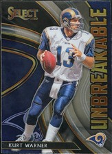2020 Panini Select - Unbreakable Football Kurt Warner #U11 NM