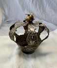 Antique Spanish Colonial Silver Santo Crown Rare Bird Orb 18th-19th Century — photo 8