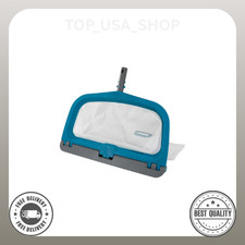 Bluescape Pool Leaf Rake with Easy-Roll Wheels