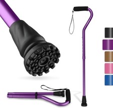 Foldable Walking Cane for Seniors - Adjustable, Anti-Slip, Lightweight, Trave...