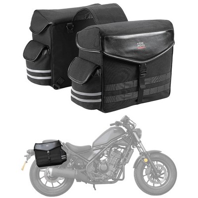 KEMIMOTO Motorcycle Panniers Bag 28L Saddle Bags for Bicycle Bike Rear Tail Rack