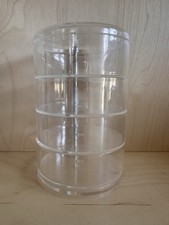 Clear Acrylic 4 Tier Swivel Rotating Organizer Office Jewelry Makeup Storage Box
