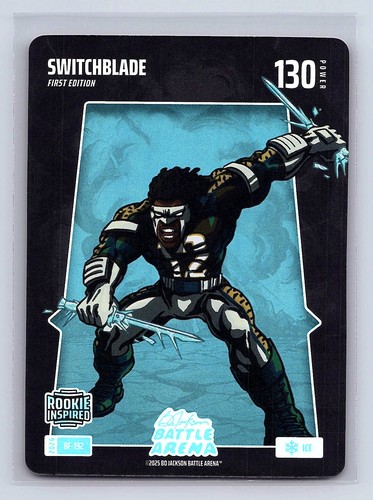 SWITCHBLADE (Travis Hunter) Bo Jackson Battle Arena #BF-192 Battlefoil Ice *