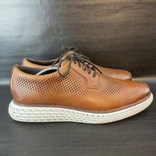 Cole Haan Originalgrand 2.0 Mens 10.5 Laser Oxfords British Tan Leather C40398