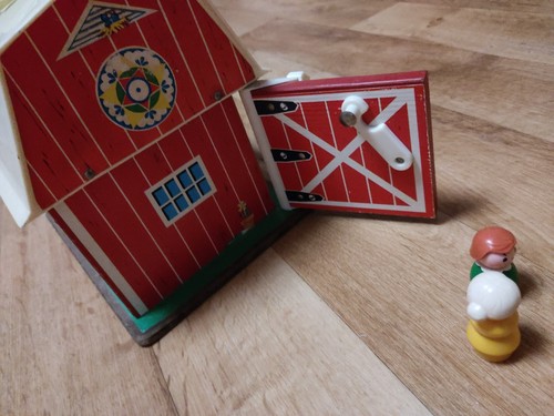 Rarität Vintage Fisher Price Farm Little People 1971 Scheune Bauernhof - Bild 10 von 10