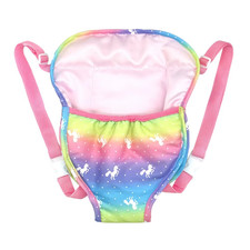 Amerteer 18 Inch Baby Doll Carrier Backpack with Straps 1PC Multicolor