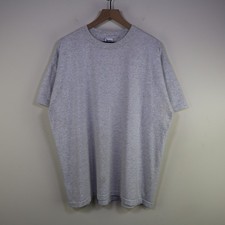 Vintage 90s Murina Best Blank T-Shirt XXL Grey Made in USA Premium Weight Tee