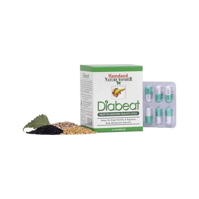 Hamdard Diabeat 60 Kapseln (5er Pack x 12 Kapseln) Kostenloser DDP-Versand in...