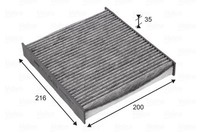 Filter Innenraumluft Valeo 715725 FÜR Alpine Dacia Lada Mitsubishi Renault