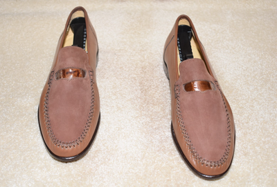 Men\'s BRANDNEW Belvedere brown genuine crocodile loafers Belvedere Florence Loafer Shoes Brown Genuine Crocodile  main image 2