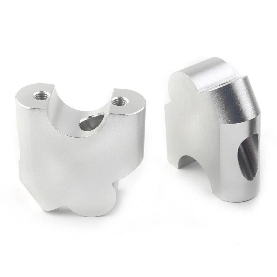 Adaptador de abrazadera de montaje elevadores de manillar plateado para BMW F800R 2015-2017 2016 Foto 4 de 4