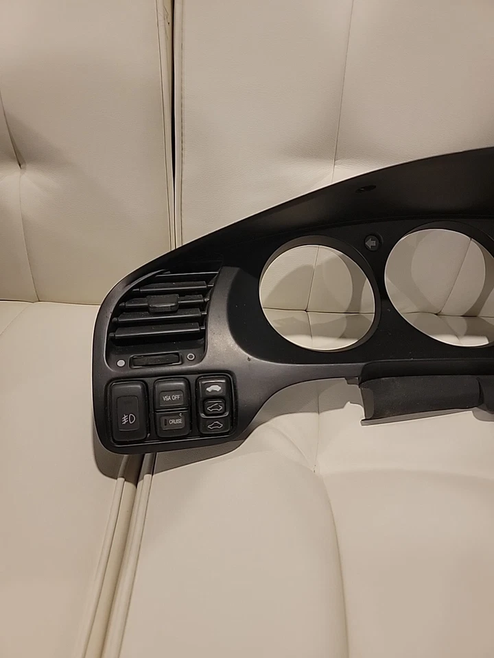 Cuadro de instrumentos negro ACURA CL COUPE bisel envolvente compatible con 2001 2002 2003 completo Foto 2 de 4