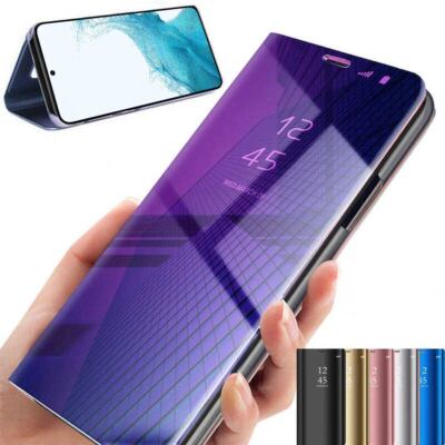Hülle für Samsung Galaxy S22 Handy Tasche Schutzhülle Handyhülle Spiegelhülle