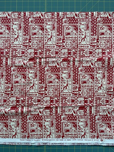 2.25m +95cm (3.2m) Moda Fabrics Russian Tradition Country Folk Red Quilt Fabric - Picture 4 of 6