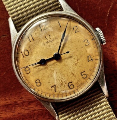 Omega British Royal Navy Fleet Air Arm HS8 Military Pilot's Watch