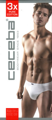 CECEBA Herren Slip Multipack Unterhosen sportlich Baumwolle Single Jersey 