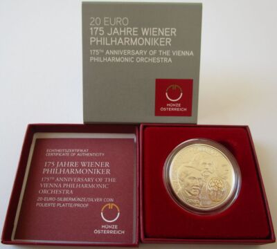 Austria 20 Euro 2017 175 Years Vienna Philharmonic Orchestra 2/3