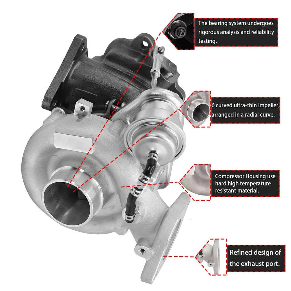 Fits for Subaru Legacy Outback 2.5L 2007-09 VF46 RHF5H Turbocharger Turbo - Image 4 of 4