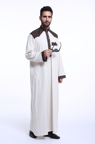 Muslim Boys Kids Mans Saudi Thobe Thawb Jubba Abaya Robe Arab Dishdasha Islamic - Picture 25 of 30