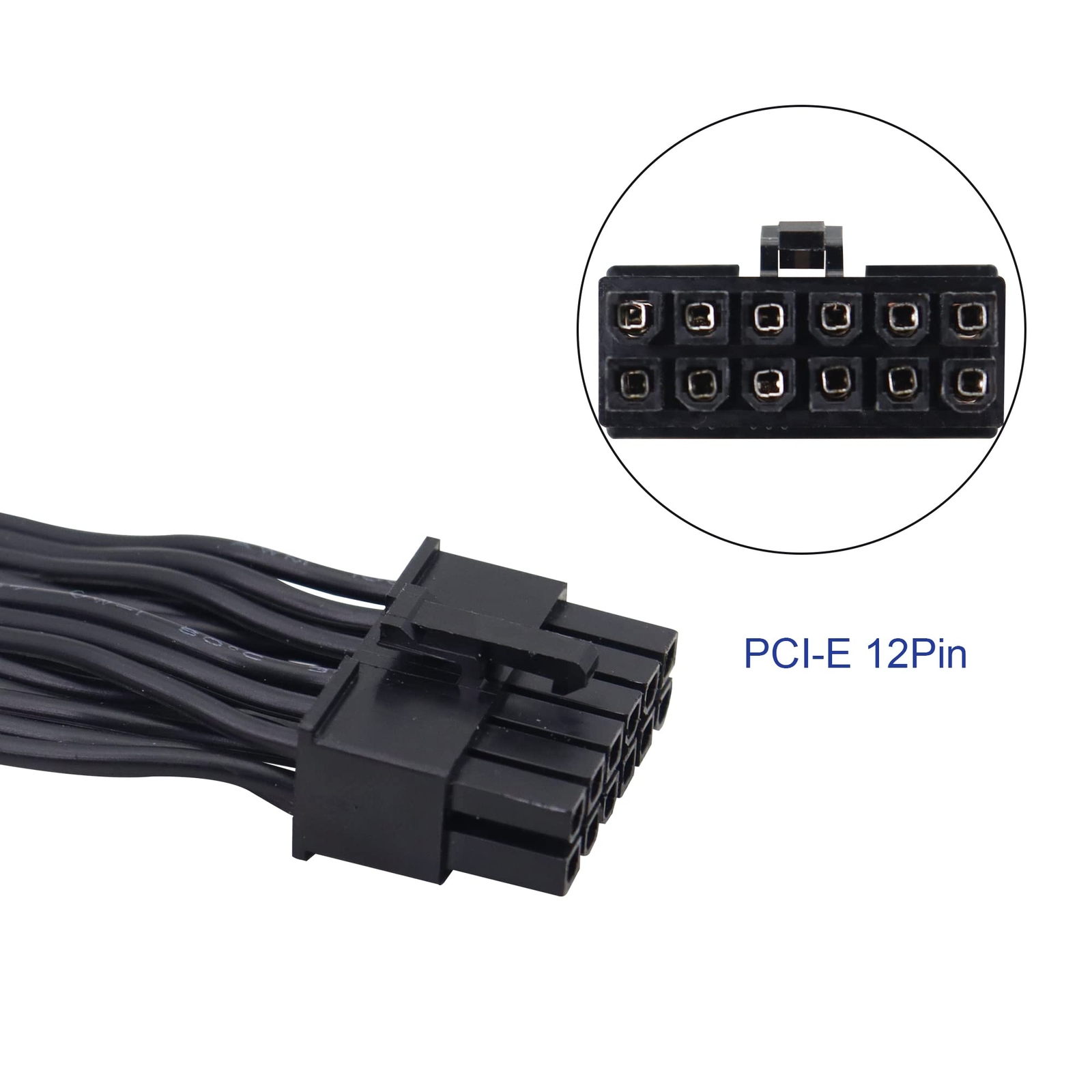12 Pin Graphics Card PCI-E 12-pin to Dual 8-pin 6+2pin Graphics Card Power Cable Male to ...