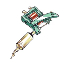 TATTOO MACHINE INK TAT GUN BODY ART CAR Truck Boat Window BUMPER STICKER DECAL